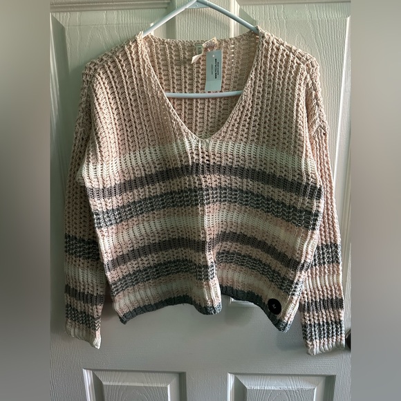 Striped Neutral Sweater - Picture 2 of 6